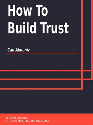 cover image of How to Build Trust